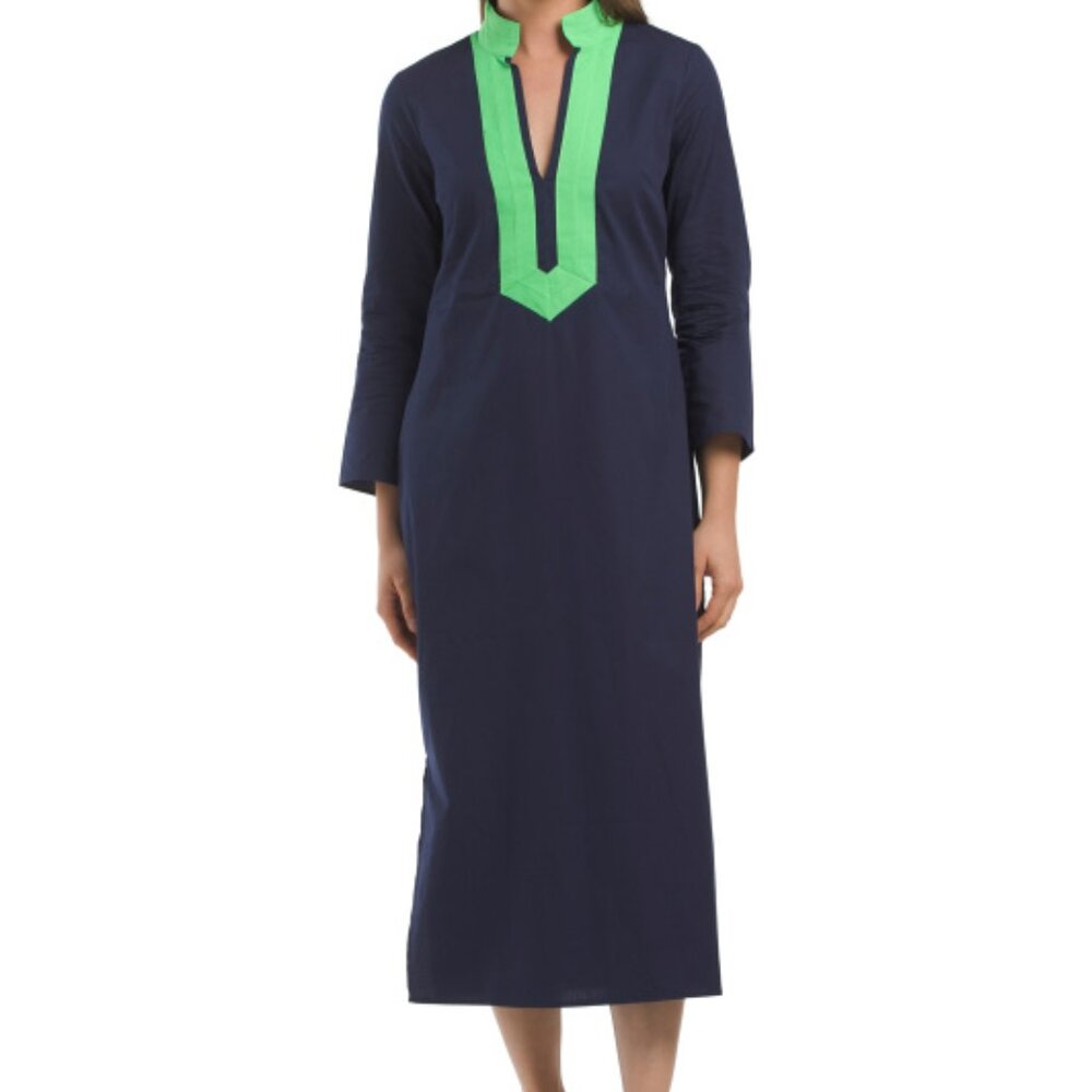 EUC $188 SAIL TO SABLE Signature Long Midi Dress